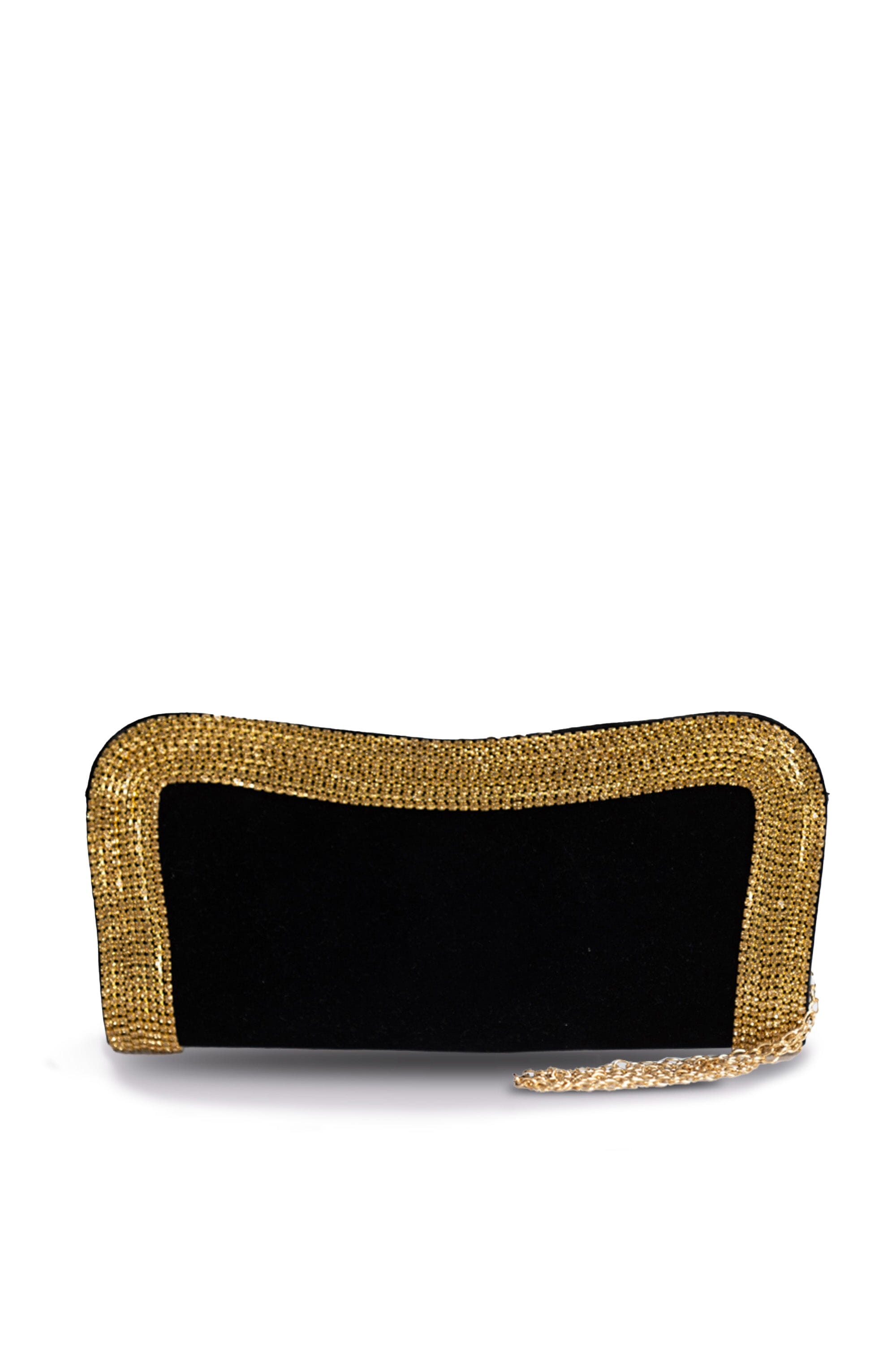 BLACK & GOLD CLUTCH