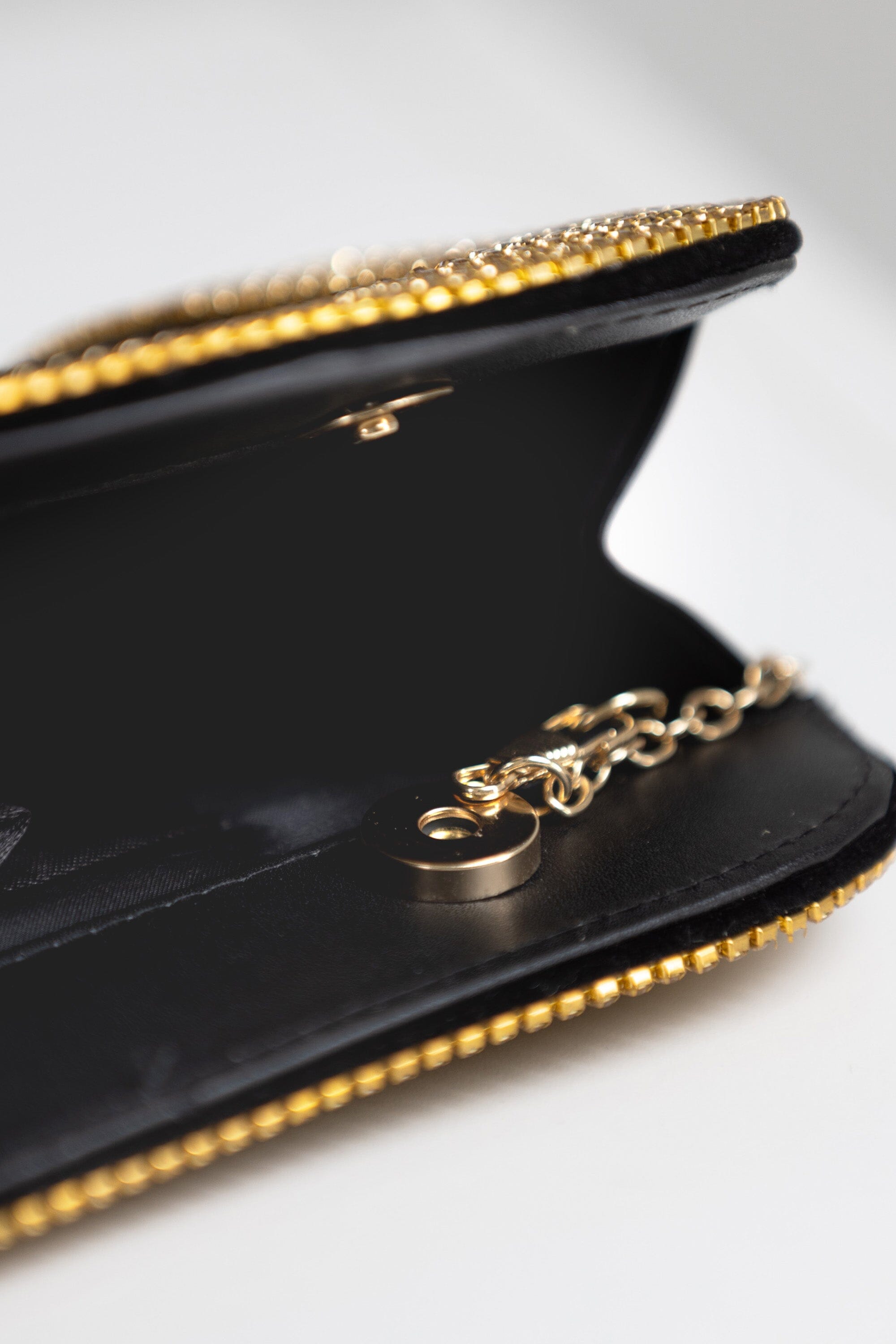 BLACK & GOLD CLUTCH