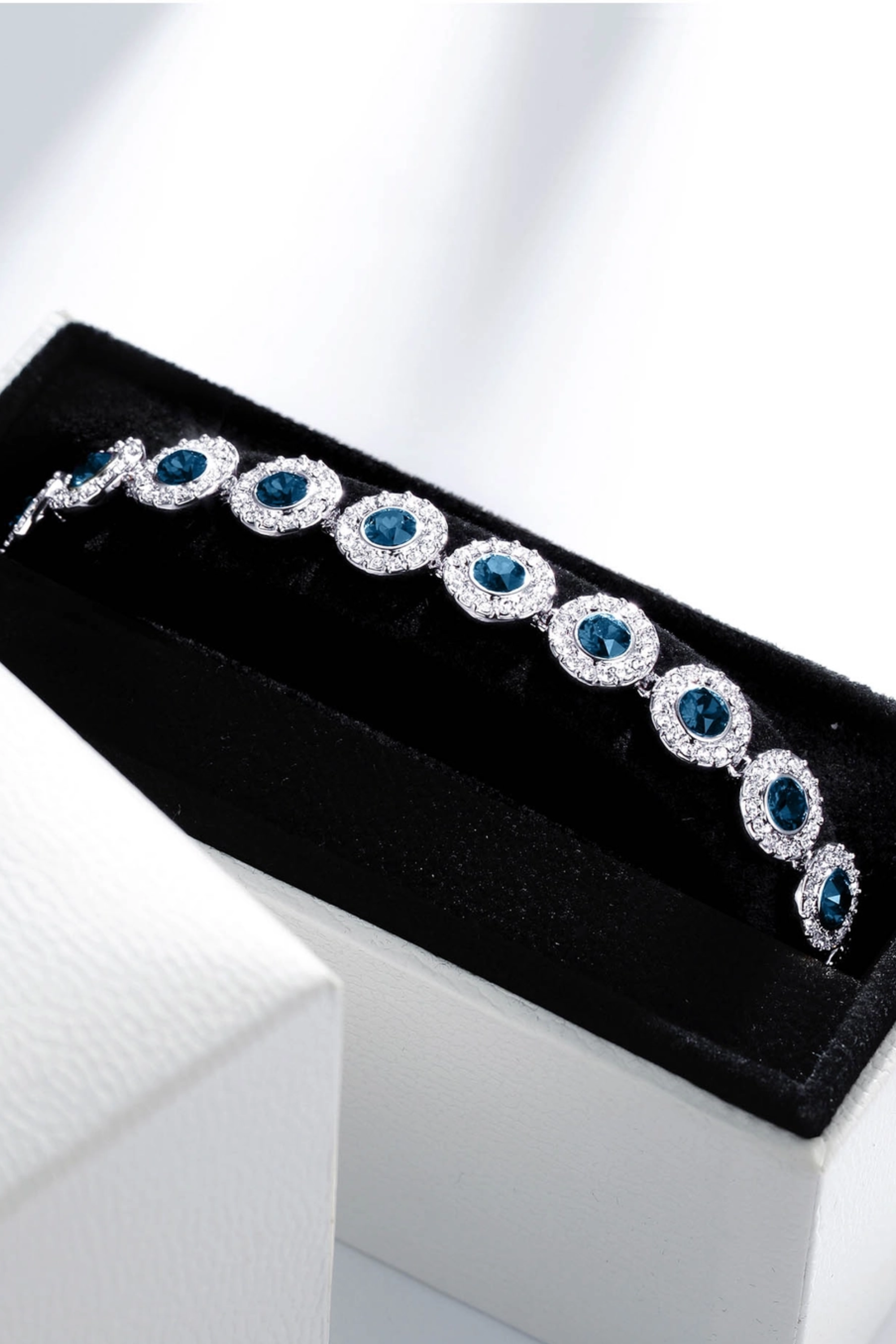 TENNIS BRACELET - DENIM BLUE