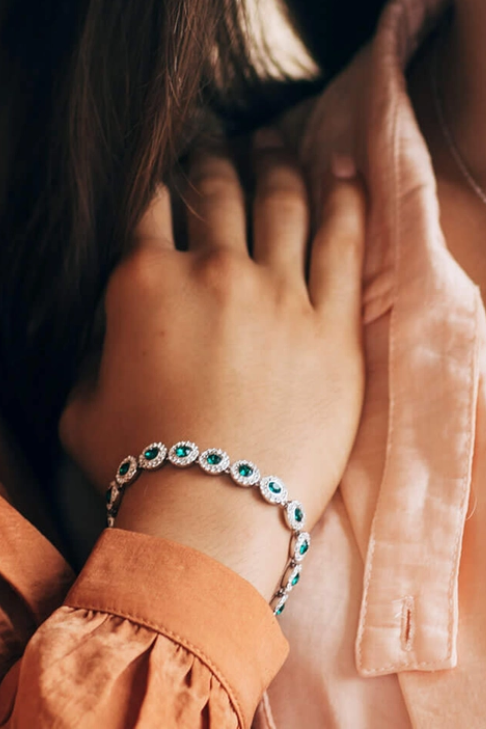 TENNIS BRACELET - EMERALD GREEN