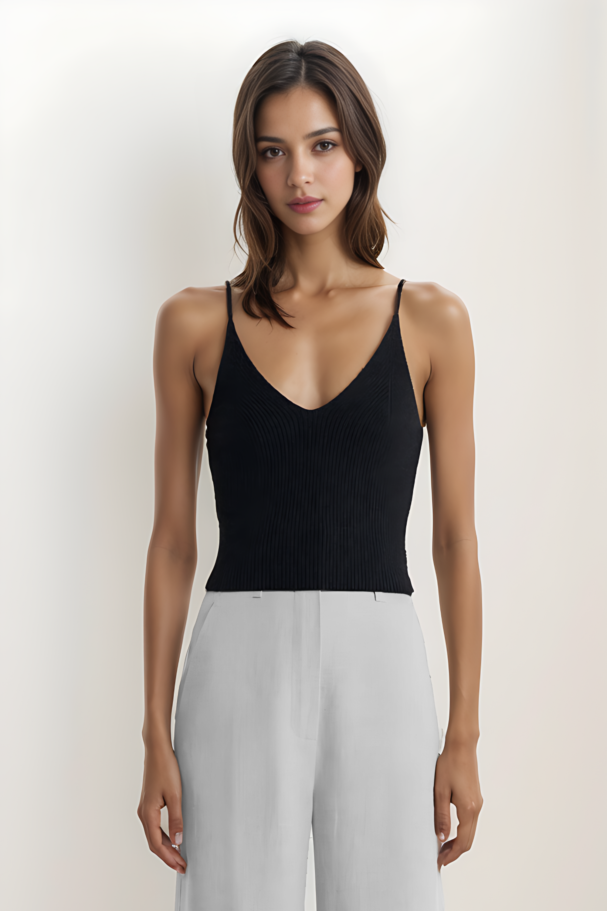 CASHMERE CAMI - BLACK