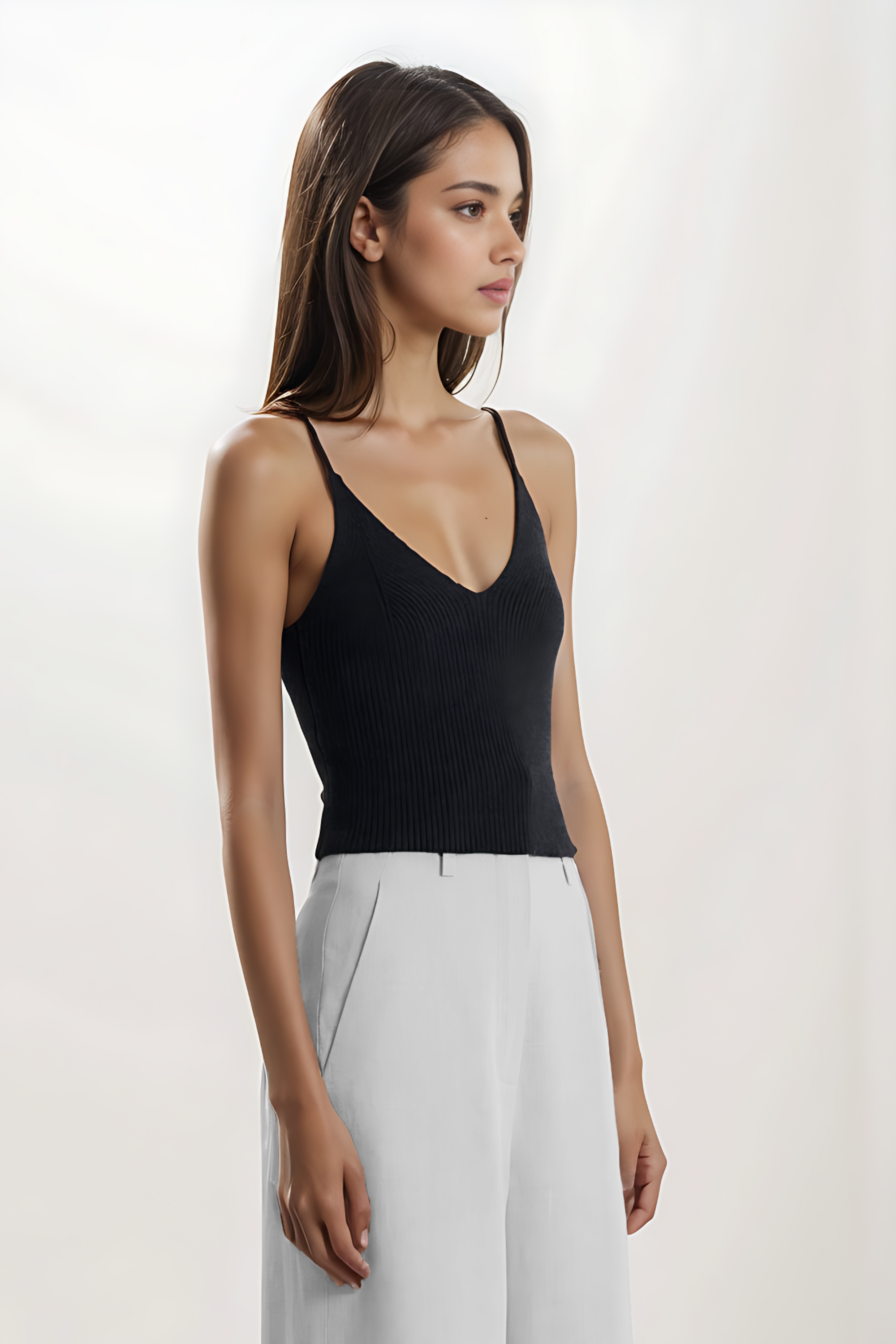 CASHMERE CAMI - BLACK