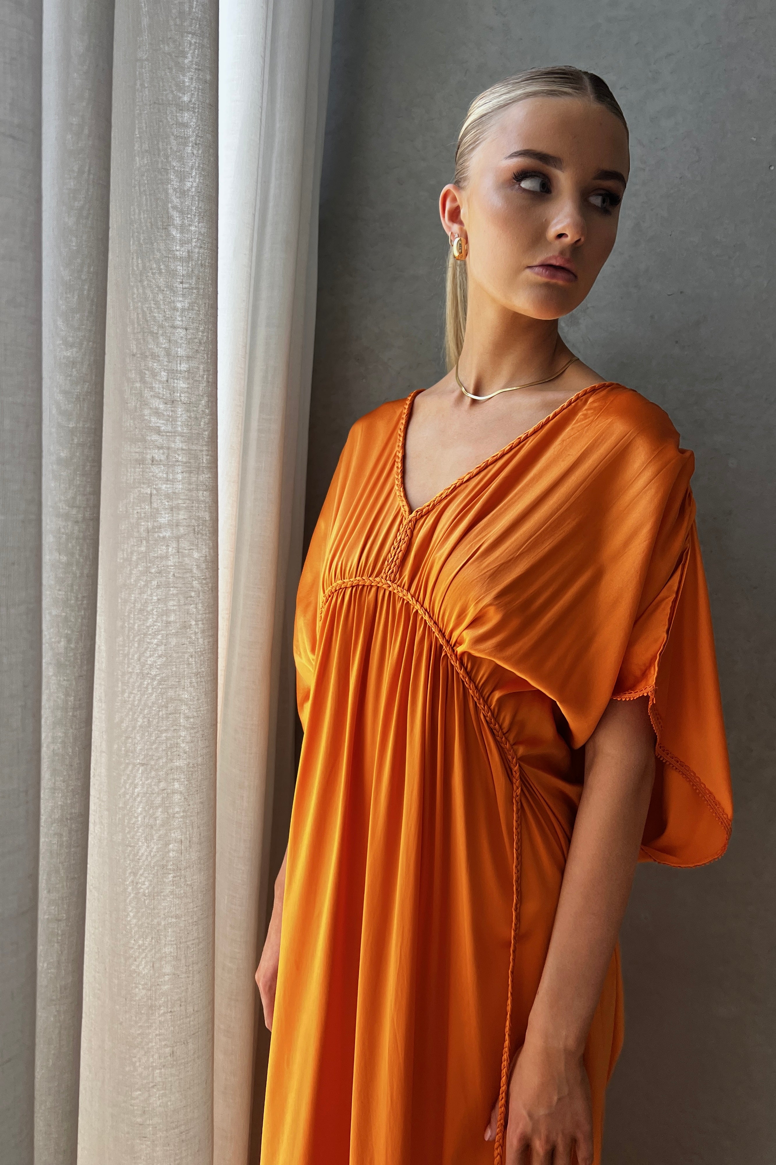 SILK GRECIAN MAXI