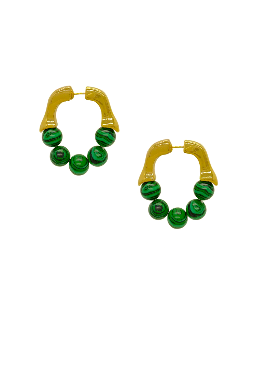 EARRINGS - MIANTI GREEN & GOLD