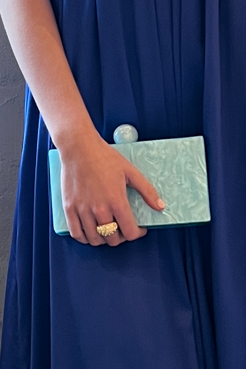 BLUE PEARL CLUTCH