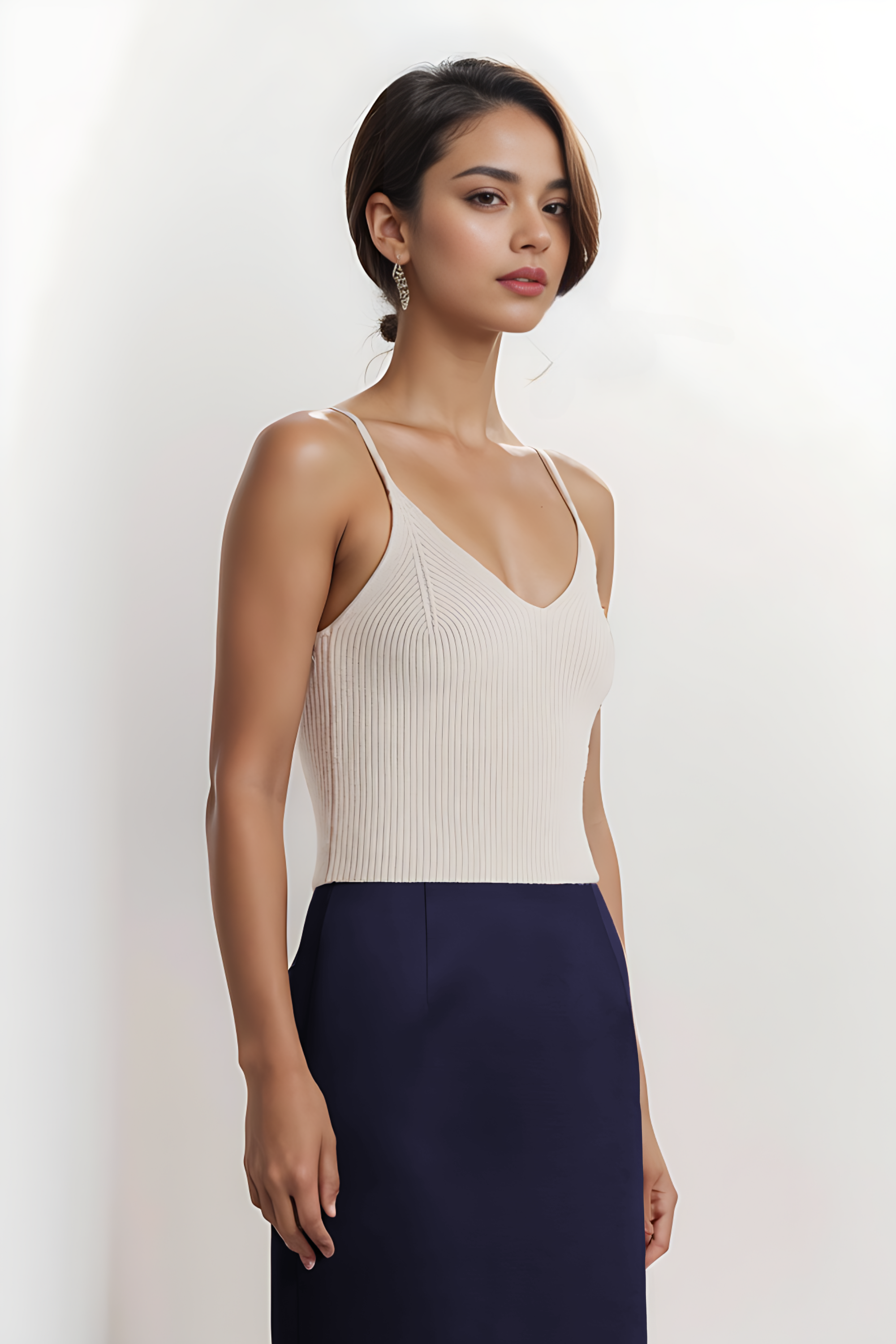 CASHMERE CAMI - WHITE