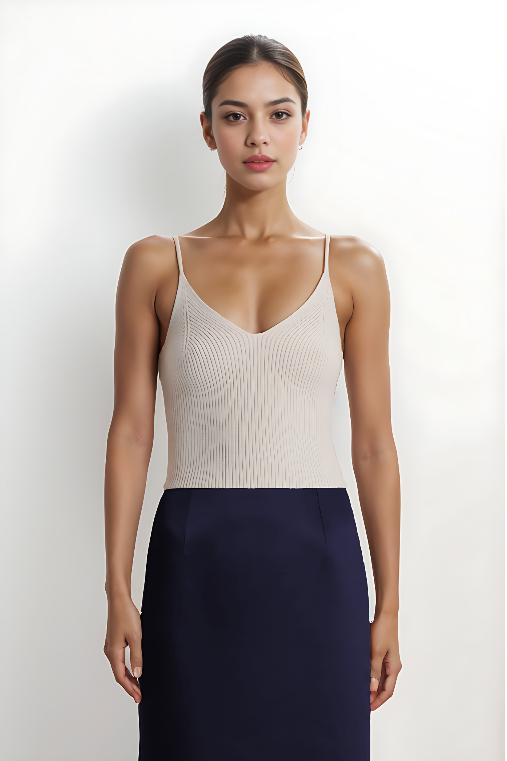 CASHMERE CAMI - WHITE